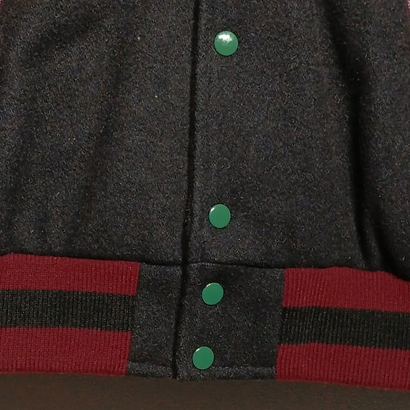 Vintage Black Stewart & Strauss Varsity Jacket (Men's Size Medium) - Picture 4 of 7